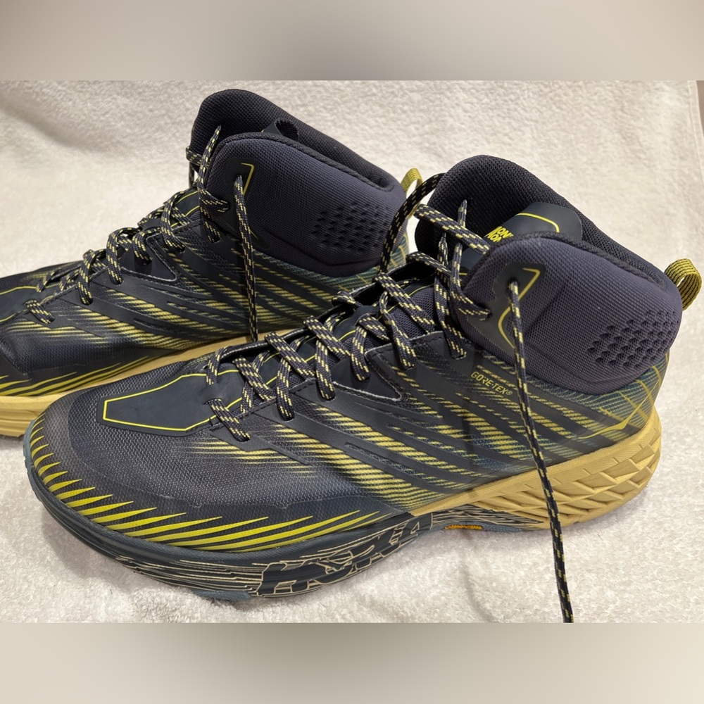 Hoka Vibram Size 14 Like New Excellent Condition.  Wore 1X & wife hates ‘em.